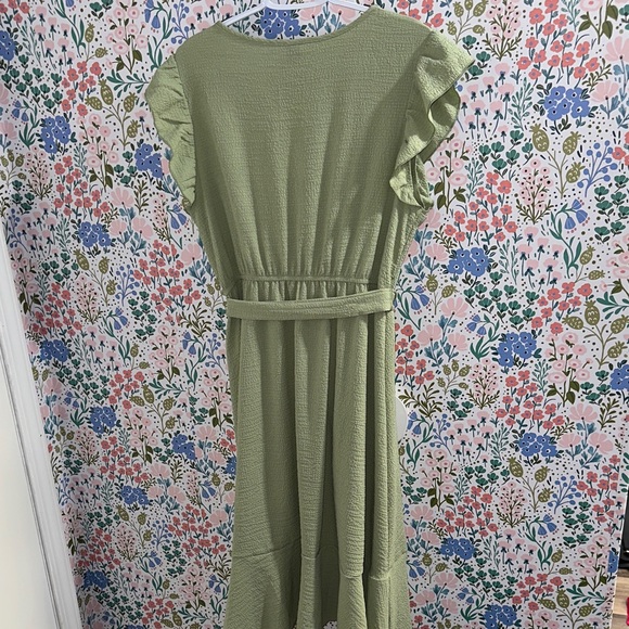 SHEIN Olive Green High Low Dress - Picture 6 of 10